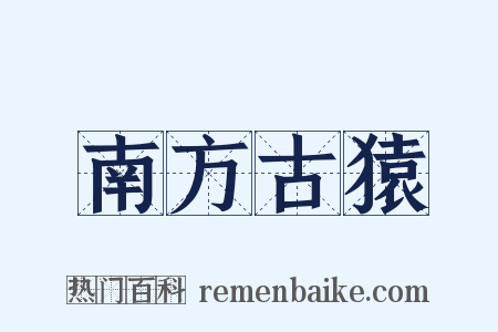 南方古猿是什么意思的图片